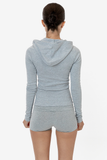 Embroidered Script Long Sleeve Hoodie