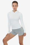 Embroidered Script Long Sleeve Hoodie
