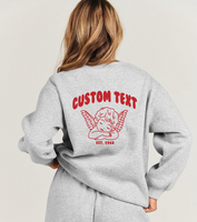 Custom College Angel Crewneck