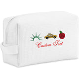 NYC Embroidered Waffle Pouch
