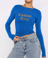 Custom College Gothic Long Sleeve Top