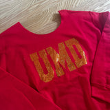 UMD Bling Off The Shoulder Crewneck