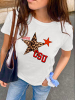 Custom Leopard Varsity Tee