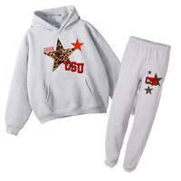Custom Varsity Leopard Sweat Set