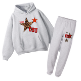 Custom Varsity Leopard Sweat Set