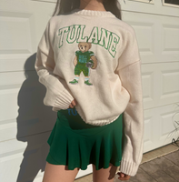 The Embroidered Teddy Football Knit Sweater
