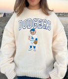 Embroidered Teddy BallPark Knit