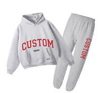 Custom College Stitch Varsity Sweat Set