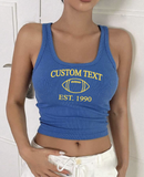 College Football Ribbed Tank