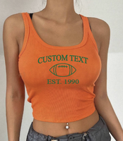 College Football Ribbed Tank