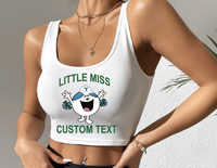 Little Miss Custom Cropped Tank