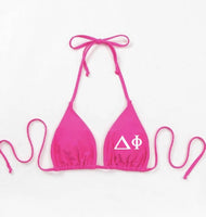 Greek Letters Custom Bikini Top