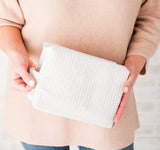 Embroidered Pennant Waffle Pouch