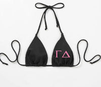 Greek Letters Custom Bikini Top