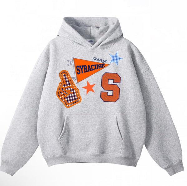 Custom Pennant Embroidered Hoodie