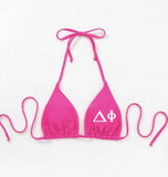 Greek Letters Custom Bikini Top