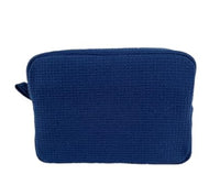 Embroidered Pennant Waffle Pouch