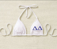 Greek Letters Custom Bikini Top