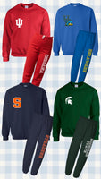 Custom College Varsity Sweat Set