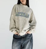 Varsity Embroidered Camo Mock Neck