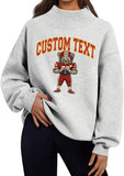 Touchdown Embroidered Mock Neck