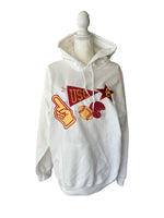 Custom College Pennant Embroidered Hoodie