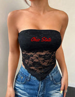 Embroidered Lace Tube Top