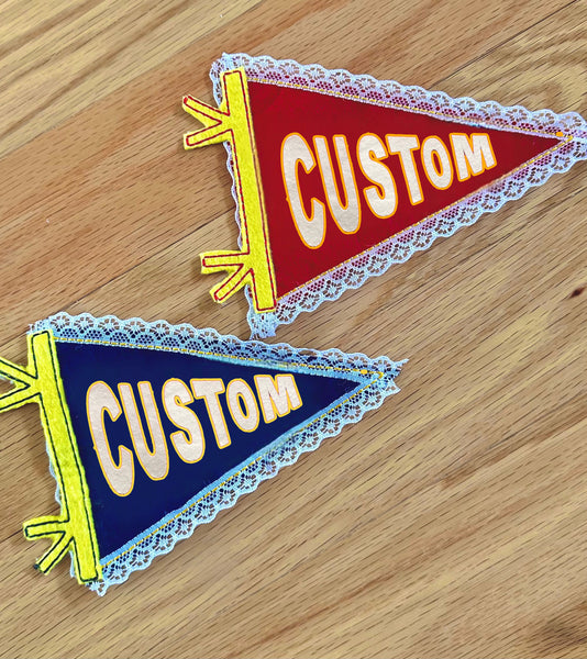 Lace Felt Pennants