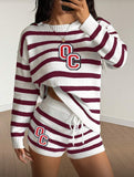Embroidered Knit Set