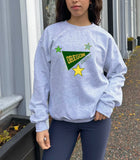Starry Pennant Embroidered Crewneck