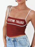 Custom College Color Block Tank Top