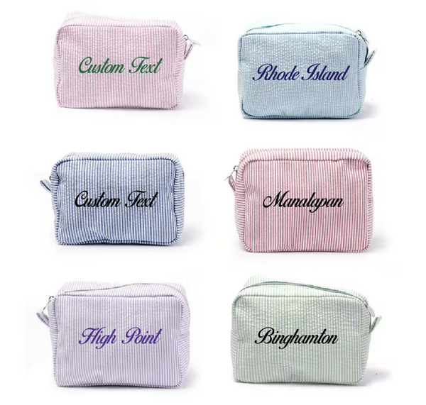 Seersucker Toiletry Bag