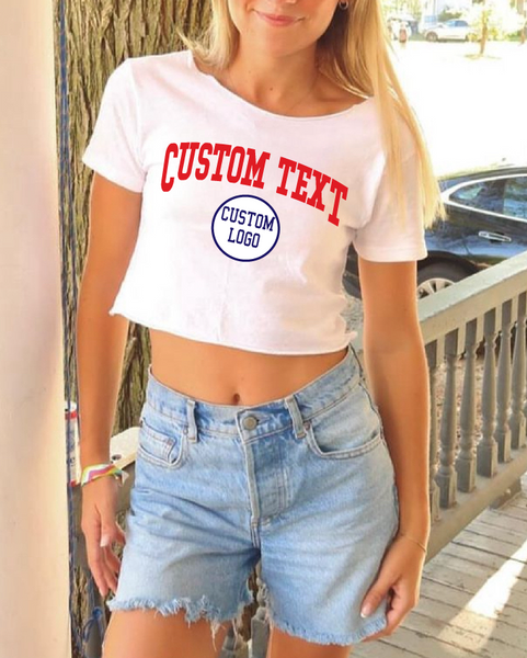 Custom College Varsity Cut Off Tee