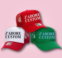 Custom College J'Adore Trucker Hat