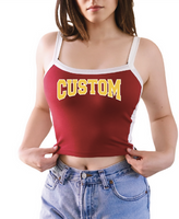 Custom College Varsity Color Block Tank Top