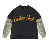 Oversized Script Long Sleeve T Shirt