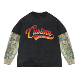 Oversized Camo Long Sleeve T Shirt