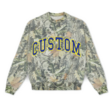 Oversized Varsity Camo Crewneck
