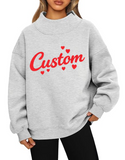 Heart Mock Neck Sweater