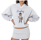 Embroidered Ball Park Sweater