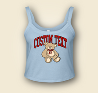 Custom College Sweet Teddy Tank