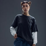 Oversized Script Long Sleeve T Shirt