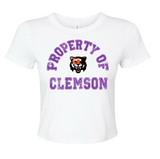 Custom College Property Of Baby Tee