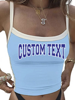 Custom College Varsity Color Block Tank Top