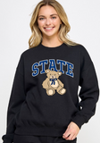 Custom College Sweet Teddy Crewneck Sweater