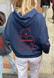 Custom College Bear Heart Hoodie