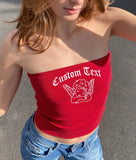 College Gothic Angel Baby Tube Top