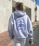 Custom College Bear Heart Hoodie