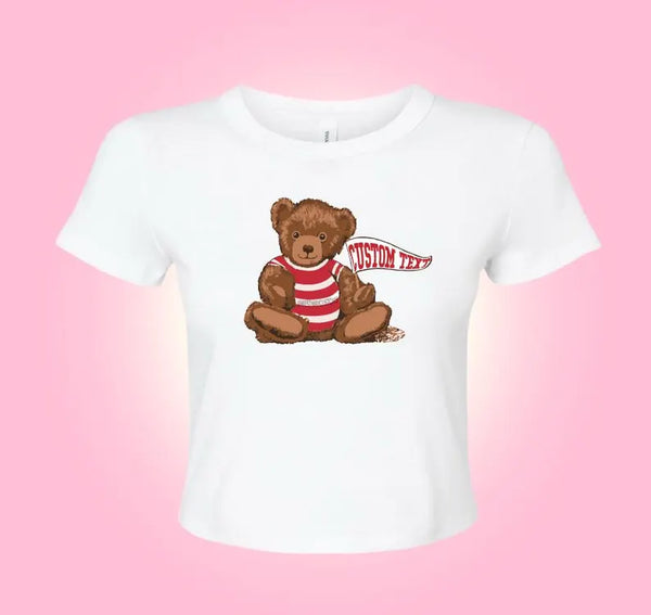 Custom College Teddy Baby Tee