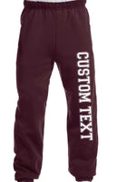 Custom Puffy Logo Collegiate Sweat Pants